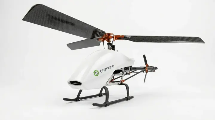 Second rendered helicopter visualization