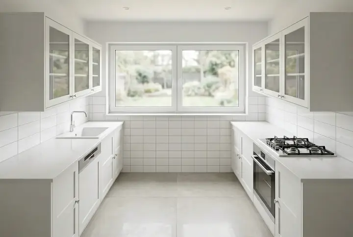 Rendered kitchen sketch visualization