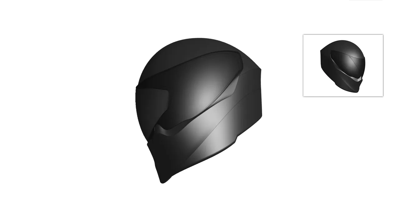 General RENDERCAD helmet image editing demonstration